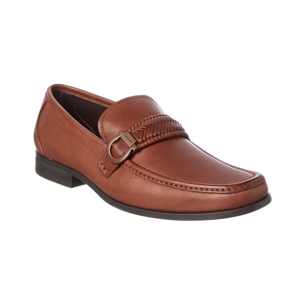 Ferragamo Leather Loafer, Brown